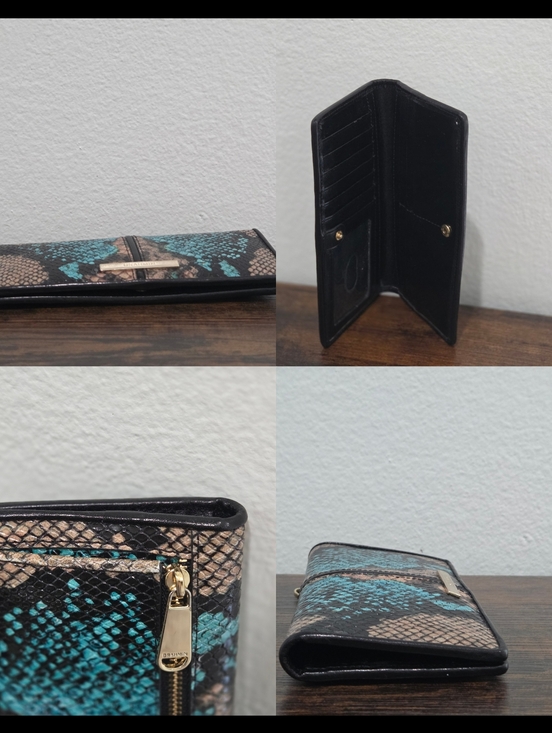 Brahmin Celia Bird of Paradise Frontera Snake Embossed Leather Satchel & Wallet - Picture 12 of 16